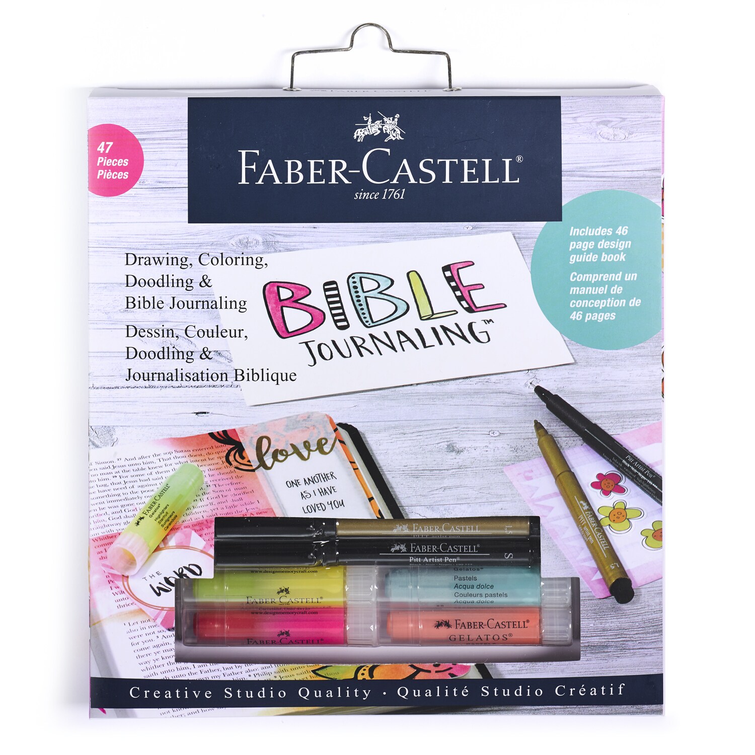 Faber-Castell Bible Journaling Kit - Includes Die Cuts, Stickers